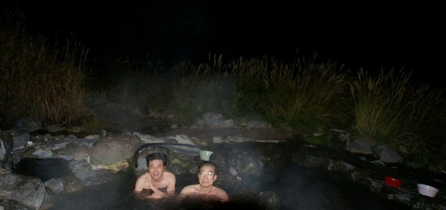 真夜中の鍋山温泉