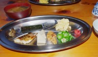 鏡平山荘の朝食