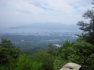 船倉山の頂上からの展望