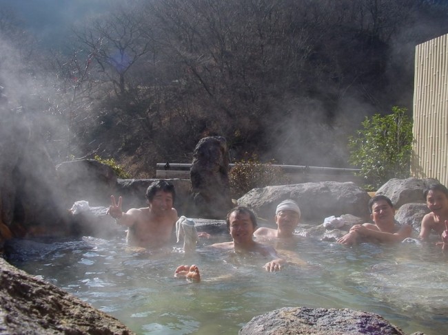 塚原温泉に露天風呂が出来ていました