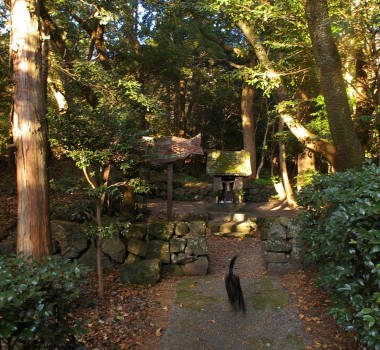林道の途中にある恵比寿神社