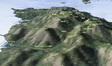宮島登山地図