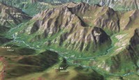 上高地から横尾山荘MAP