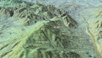 海見山を広島方面から俯瞰