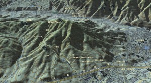 広島市安佐南区久地の岳山の登山地図