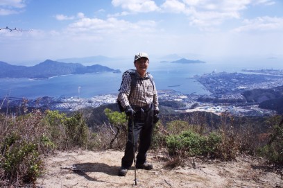 大鉢山で記念撮影　NGIさん