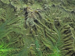 英彦山登山MAP