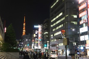 浜松町の駅から東京タワー