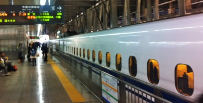 博多発7:29の新幹線に乗る