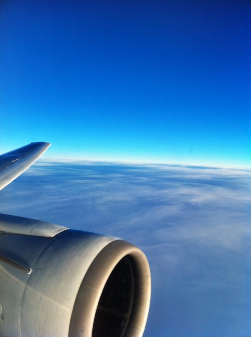 ANA　767-300　下は雲海