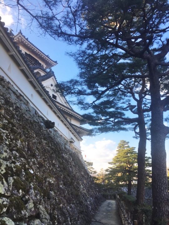 高知城をゆっくりと見て回る